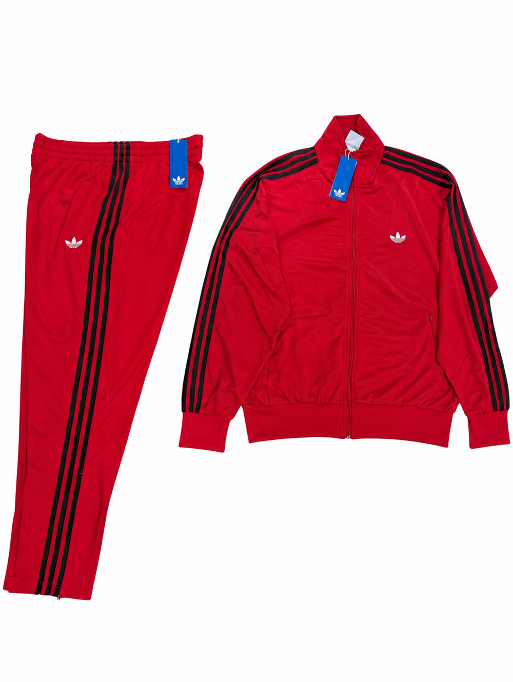 Adidas Originals Classic Firebird Tracksuit Vivid Red Black Size XL